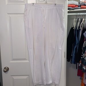 White Linen Pants